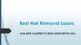 Best Hair Removal Lasers PowerPoint PPT Presentation