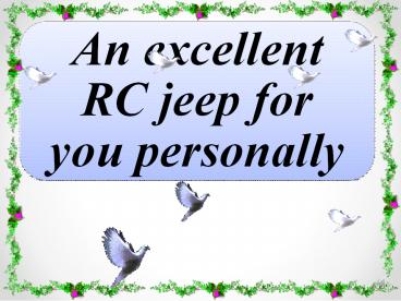 RC rock crawling jeeps