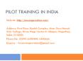 Pilot training in India PowerPoint PPT Presentation