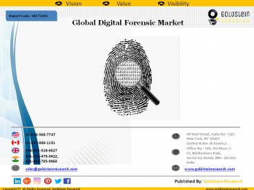 Global Digital Forensic Market to Grow at a CAGR of 11.5% (2016-2024)