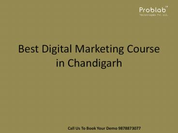 Best Digital Marketing Course in Chandigarh