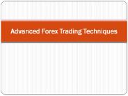 Advanced Forex Trading Techniques