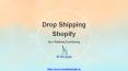 Start a Drop Shipping shopify Services- MS WEBDESIGNER PowerPoint PPT Presentation