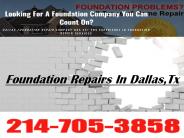 Foundation Repairs In Dallas,Tx