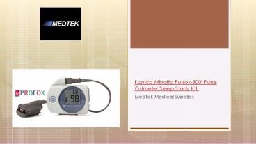 Konica Minolta Pulsox-300i Pulse Oximeter Sleep Study Kit