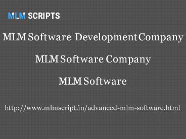 MLM Software - MLM Software Company | MLM Software Development Company