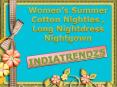 Women’s Summer Cotton Nighties , Long Nightdress Nightgown PowerPoint PPT Presentation