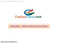 DallasDesi – Dallas Indian Deals General PowerPoint PPT Presentation
