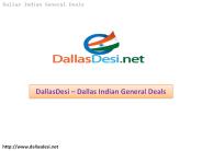 DallasDesi – Dallas Indian Deals General