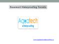 Basement Waterproofing Toronto PowerPoint PPT Presentation