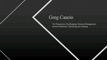 Gregory Cascio - Business Management