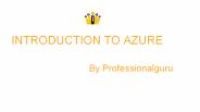 Introduction to Azure