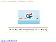 AtlantaDesi - Atlanta Indian Deals Computer Training