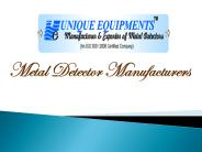 Metal Detector Manufacturers (1)