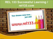 REL 133 Successful Learning / rel133.com