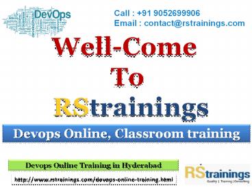 DevOps Online Training In Hyderabad