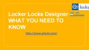 Locker Locks Designer – WHAT YOU NEED TO KNOW