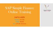 SAP Simple Finance PPT | SAP in Finance