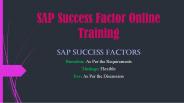 SAP Successfactors Training Material | SAP Successfactors PPT