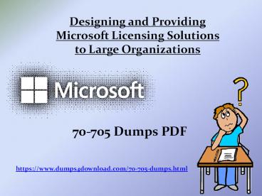 Latest Microsoft 70-705 Dumps PDF Questions - 70-705 Best Study Material
