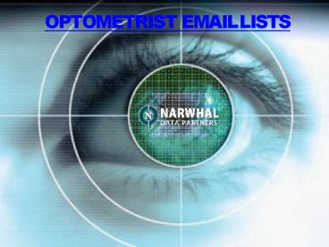 Optometrist Email List
