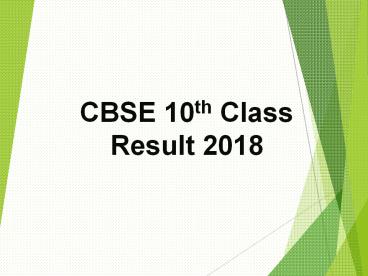 CBSE 10th Result 2018 date