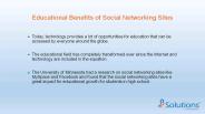 Educational Benefits of Social Networking Sites