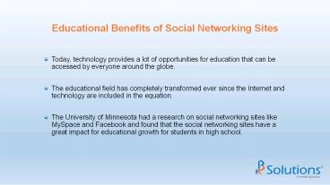 Educational Benefits of Social Networking Sites (1)