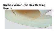 Bamboo Veneer  the Ideal Building Material