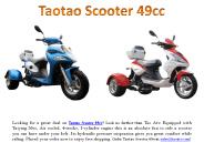 Taotao Scooter 49cc