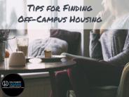 Tips for Finding Off-Campus Housing