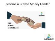 Become a Private Money Lender