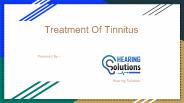 Treatment Of Tinnitus (1)