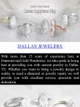 Jewelry store Dallas - Diamond and Gold Warehouse PowerPoint PPT Presentation