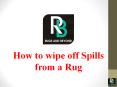 How to wipe off Spills from a Rug PowerPoint PPT Presentation
