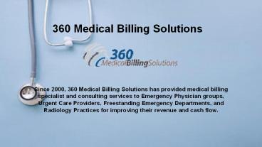 Arizona Medical Billing Services - 360 Medical Billing Solutions