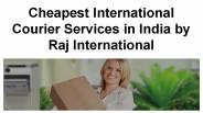 Get the Best Cheapest courier services in India