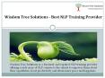 Wisdom Tree Solutions - Best NLP Training Provider