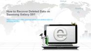 How to Recover Deleted Data on Samsung Galaxy S9?