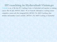 IIT Coaching In Hyderabad
