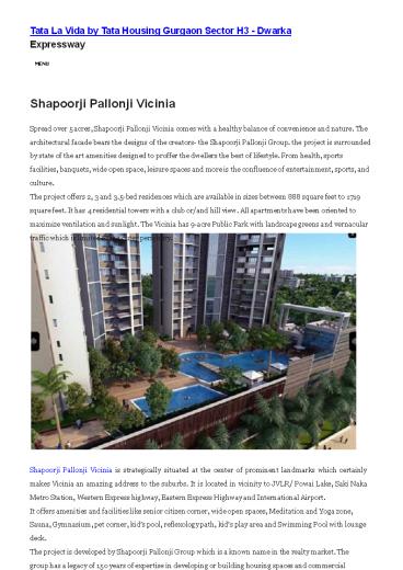 Shapoorji Pallonji Vicinia Mumbai (1)