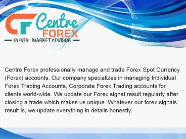 Best Free Forex Signal Provider