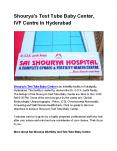 Shourya's Test Tube Baby Center, IVF Centre in Hyderabad PowerPoint PPT Presentation