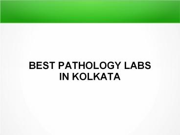 Kidney Function Test in Kolkata