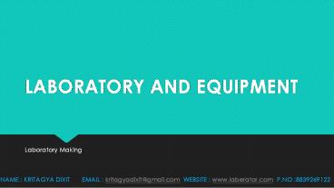 Laboratory Fitters and Suppliers