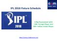 IPL 2018 Fixture Schedule PowerPoint PPT Presentation