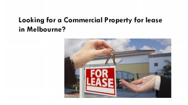 Key points to remember before renting a commercial property