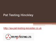 Pat Testing Hinckley - Aa-pat-testing-leicester.co.uk