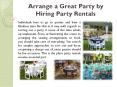 Arrange a Great Party by Hiring Party Rentals PowerPoint PPT Presentation