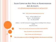 Silver Furniture Best Price by Rameshwaram Arts & Crafts